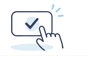 タップするイラスト